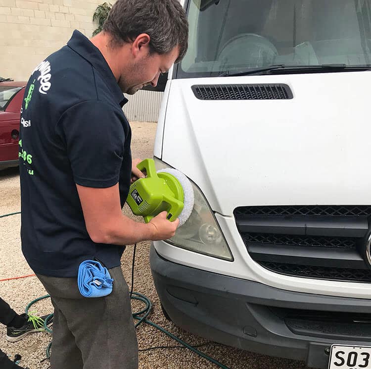 Headlight restoration by Detailing Adelaide's team of expert detailers Headlight restoration by Detailing Adelaide's team of expert detailers